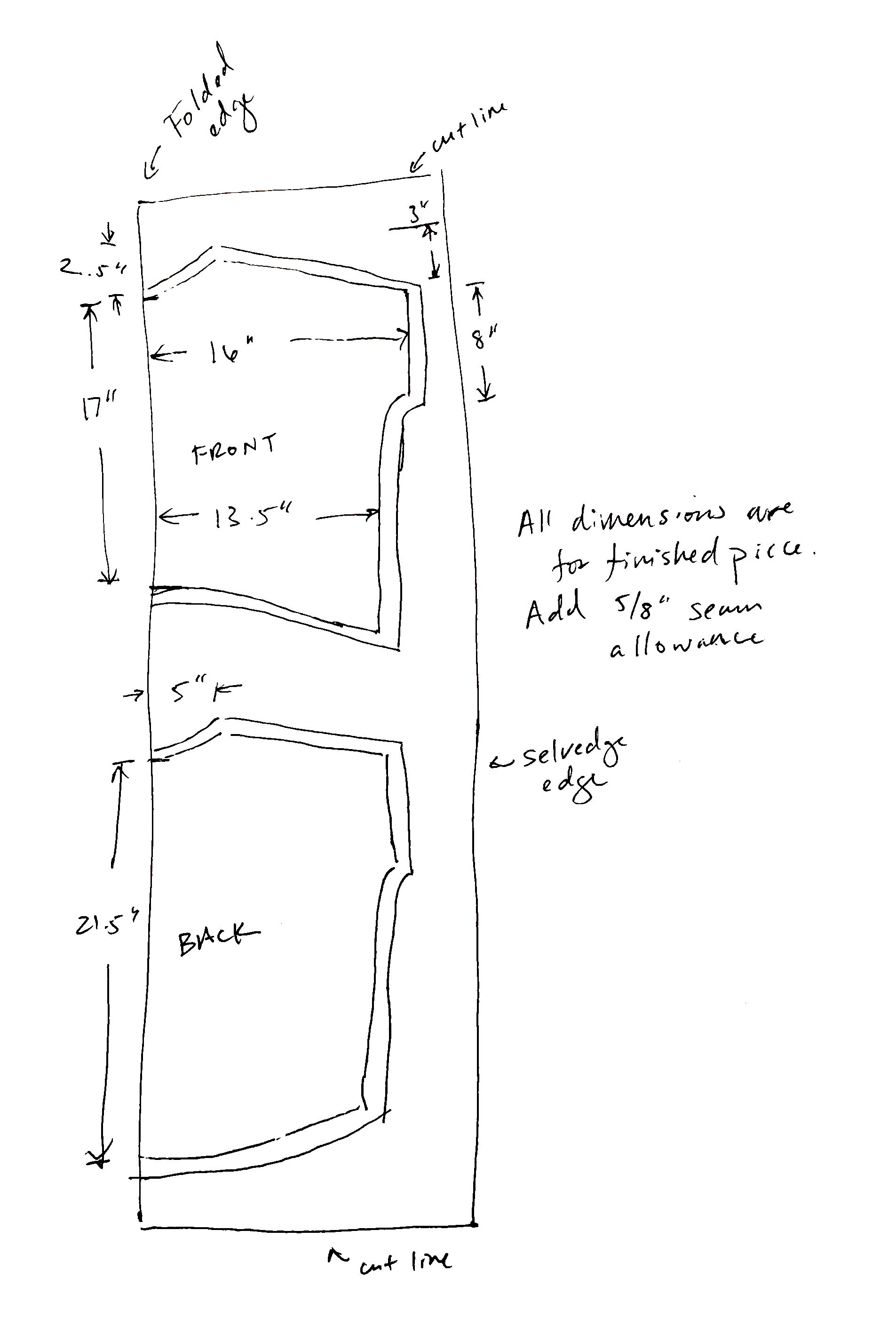 How to sew a loose fitting linen top with self drafted pattern