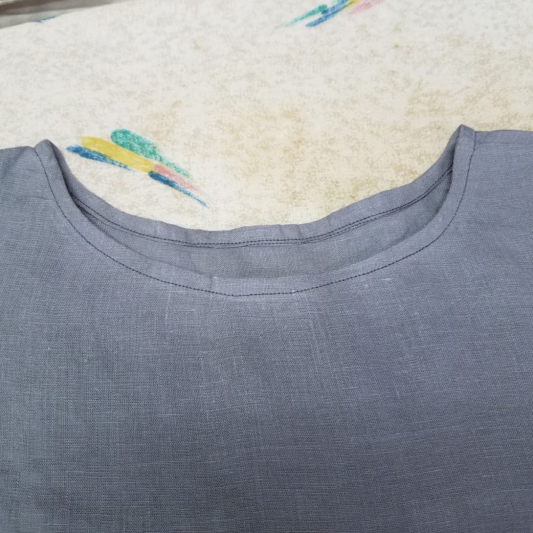 Tutorial How to sew a linen top with no pattern Sustainable Fashion Chat