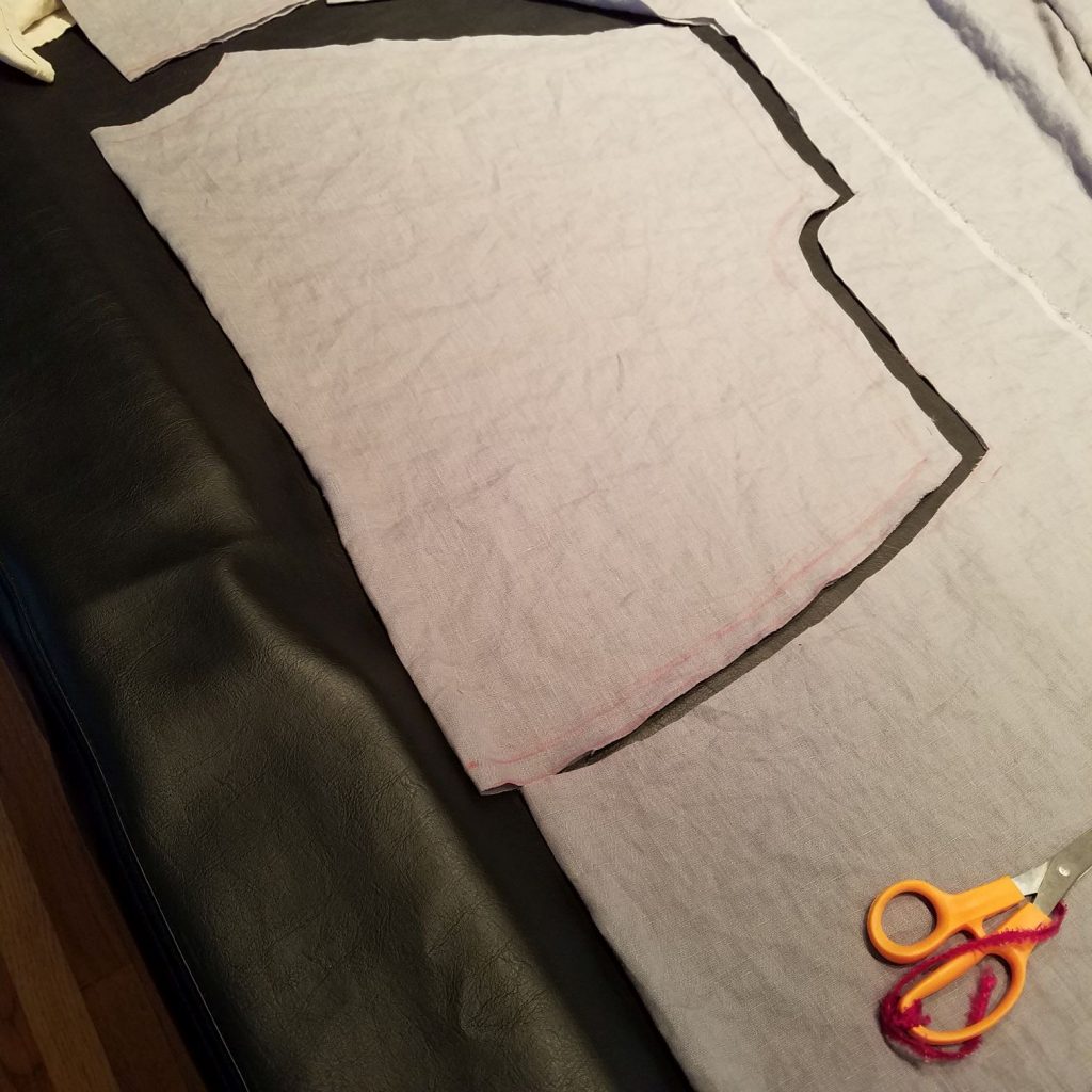 Tutorial How to sew a linen top with no pattern Sustainable Fashion Chat